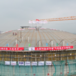 Successful roof lifting for 2 x 120,000 m³ storage tanks in China